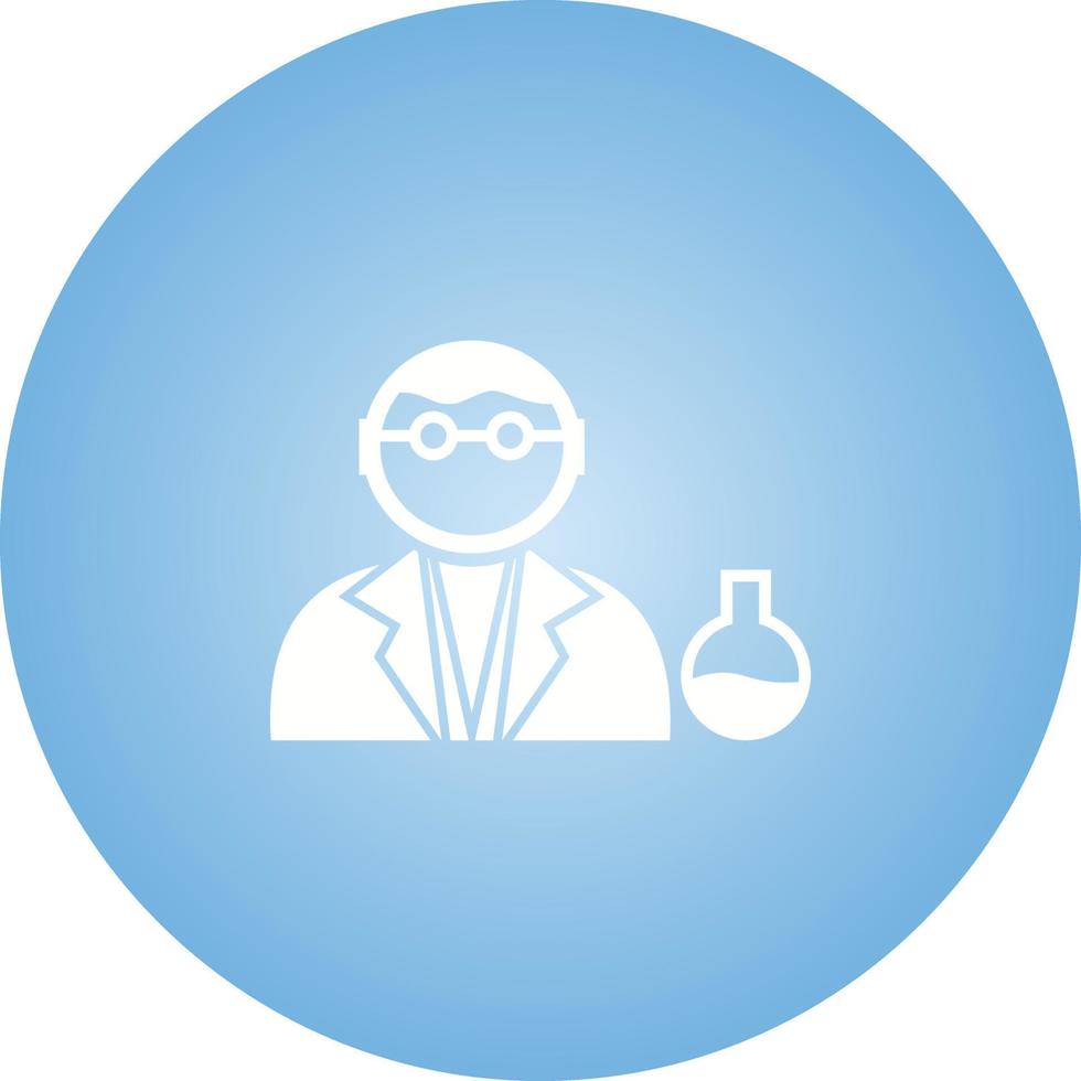 Unique Chemist Vector Glyph Icon