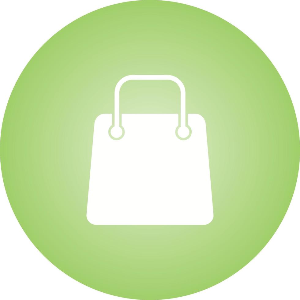 icono de glifo de vector de bolsa de compras único