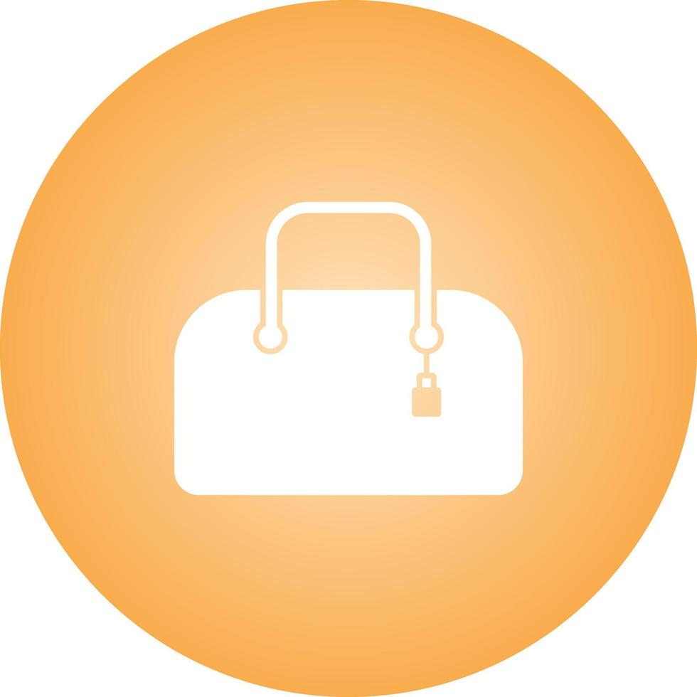 Unique Purse Vector Glyph Icon