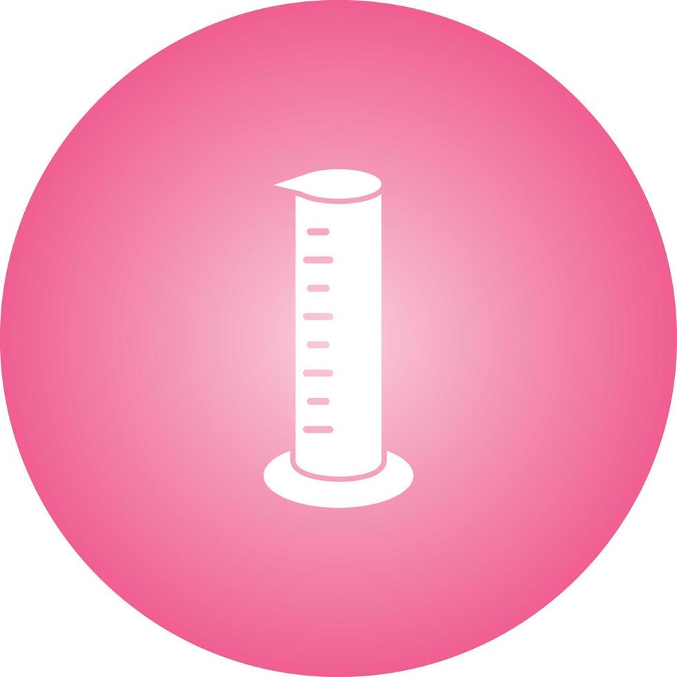 Unique Graduated Cylinder Vector Glyph Icon