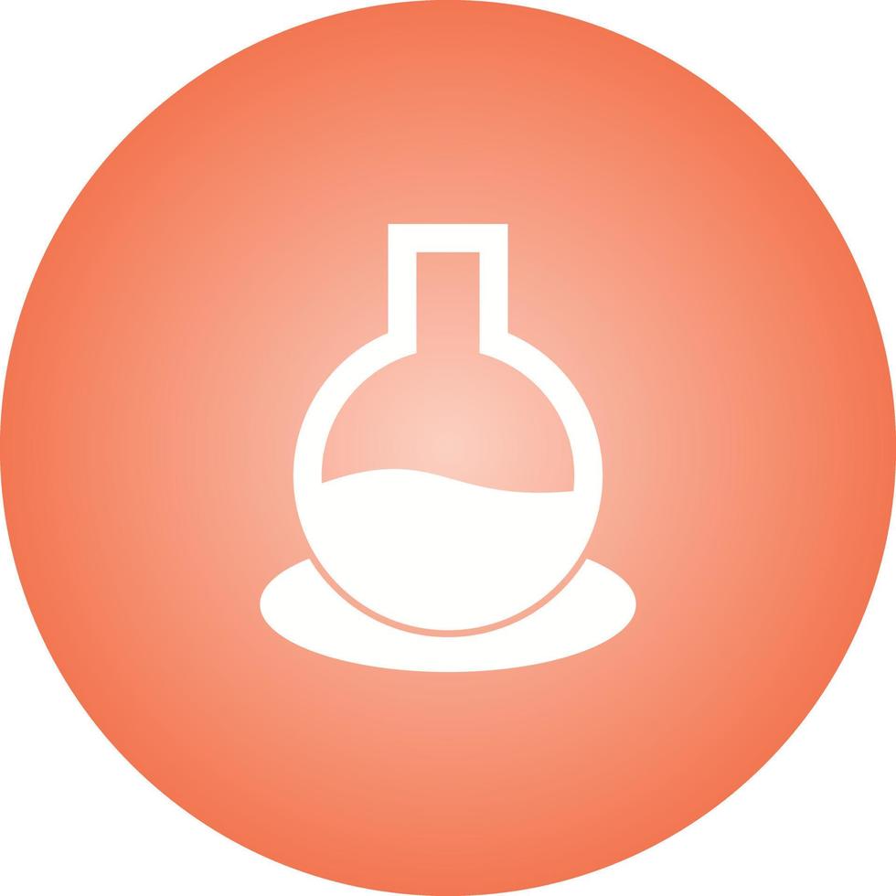 Unique Glass Beaker Vector Glyph Icon