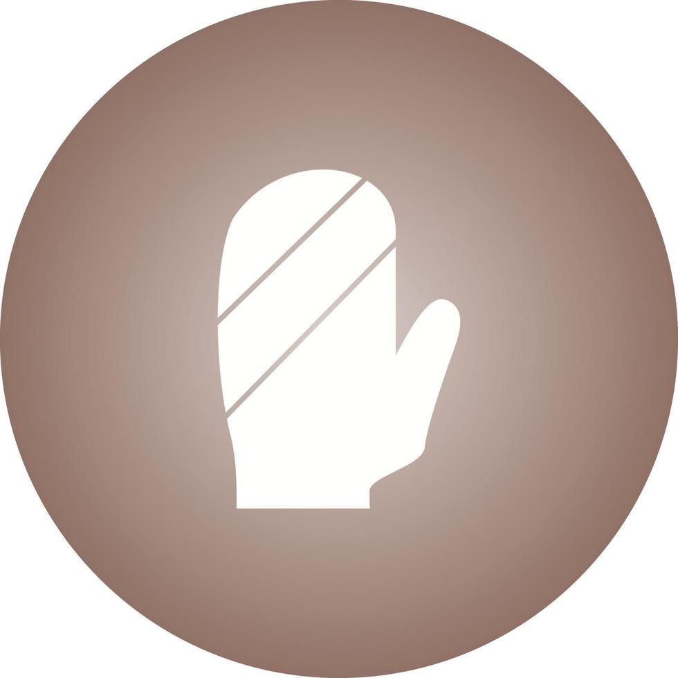 Unique Baking Glove Vector Glyph Icon