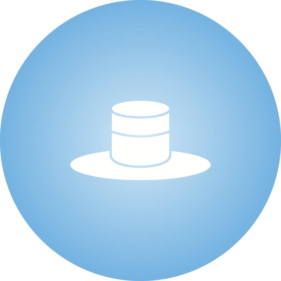 Unique Hat Vector Glyph Icon