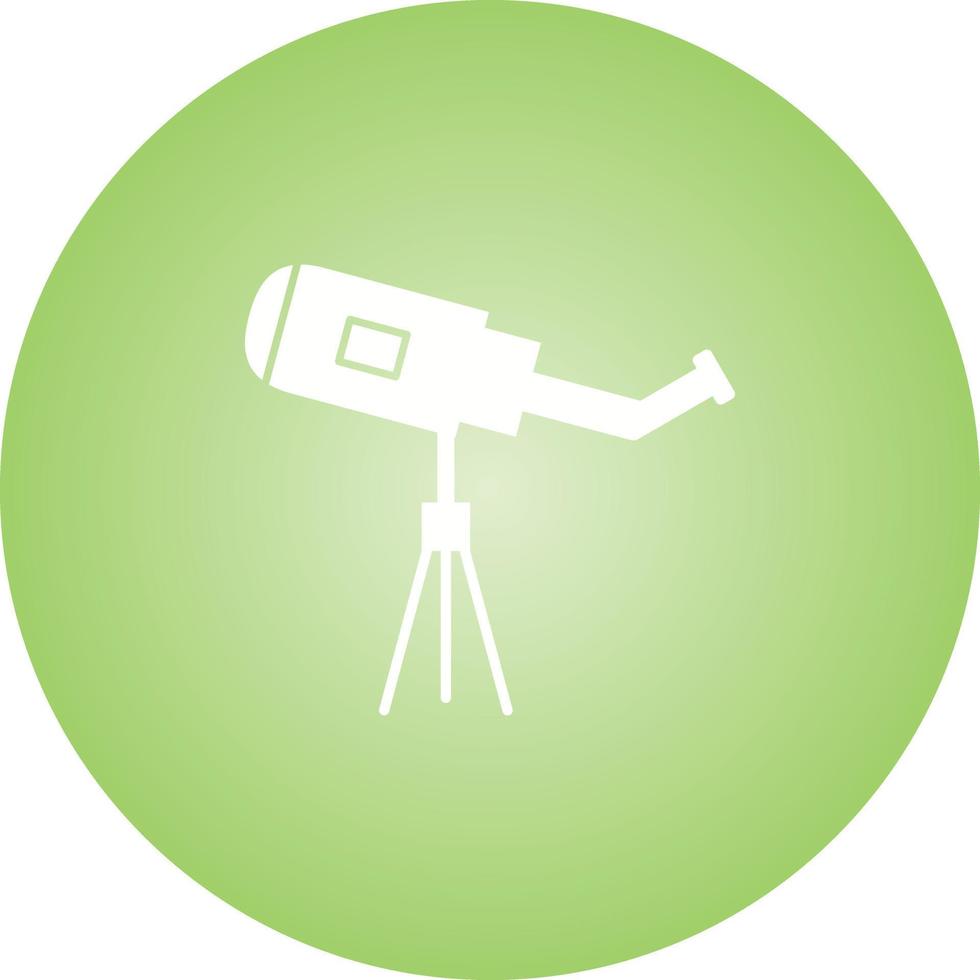 Unique Telescope Vector Glyph Icon