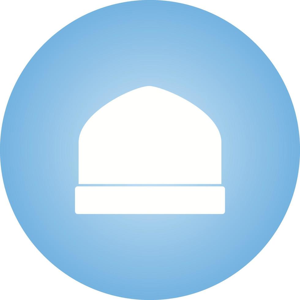 Unique Knitted Cap Vector Glyph Icon