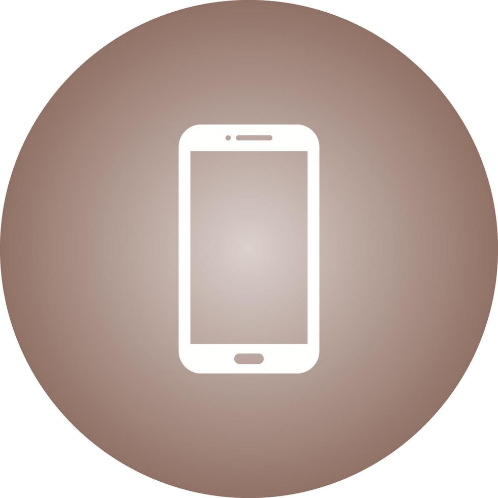 Unique Mobile Vector Glyph Icon