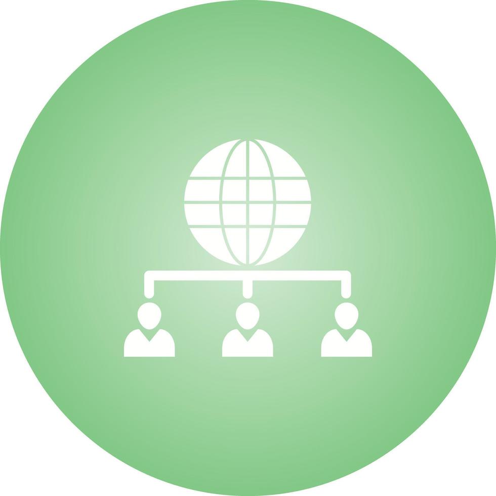 Unique Web Client Server Vector Glyph Icon