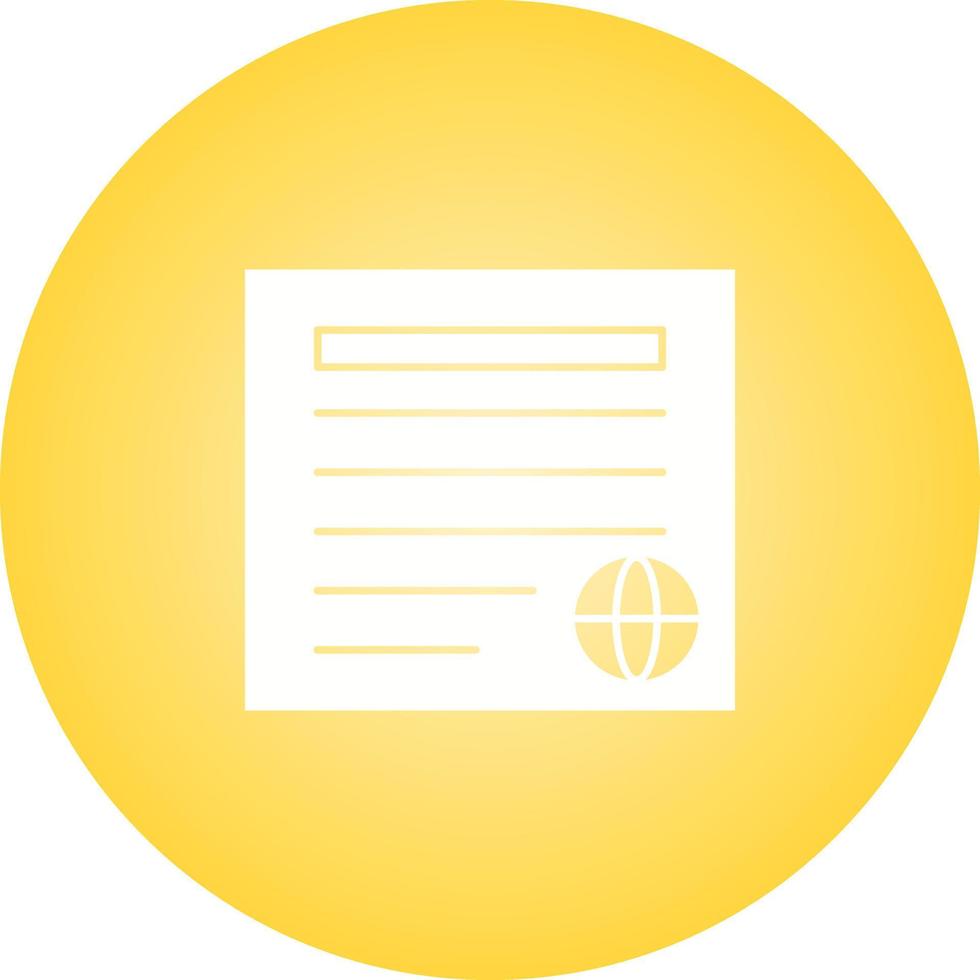Unique Newspaper Vector Glyph Icon