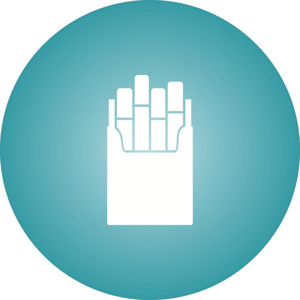Unique Cigarette pack Vector Glyph Icon