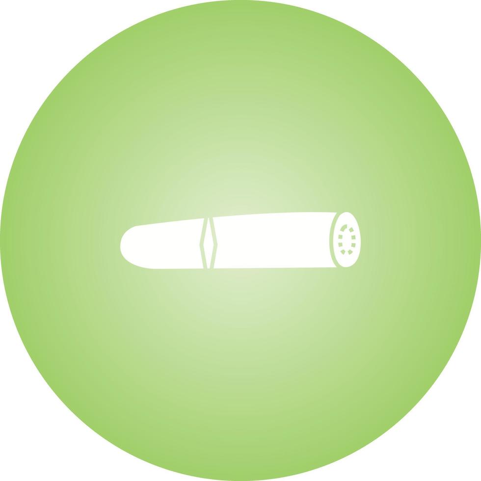 Unique Cigar Vector Glyph Icon