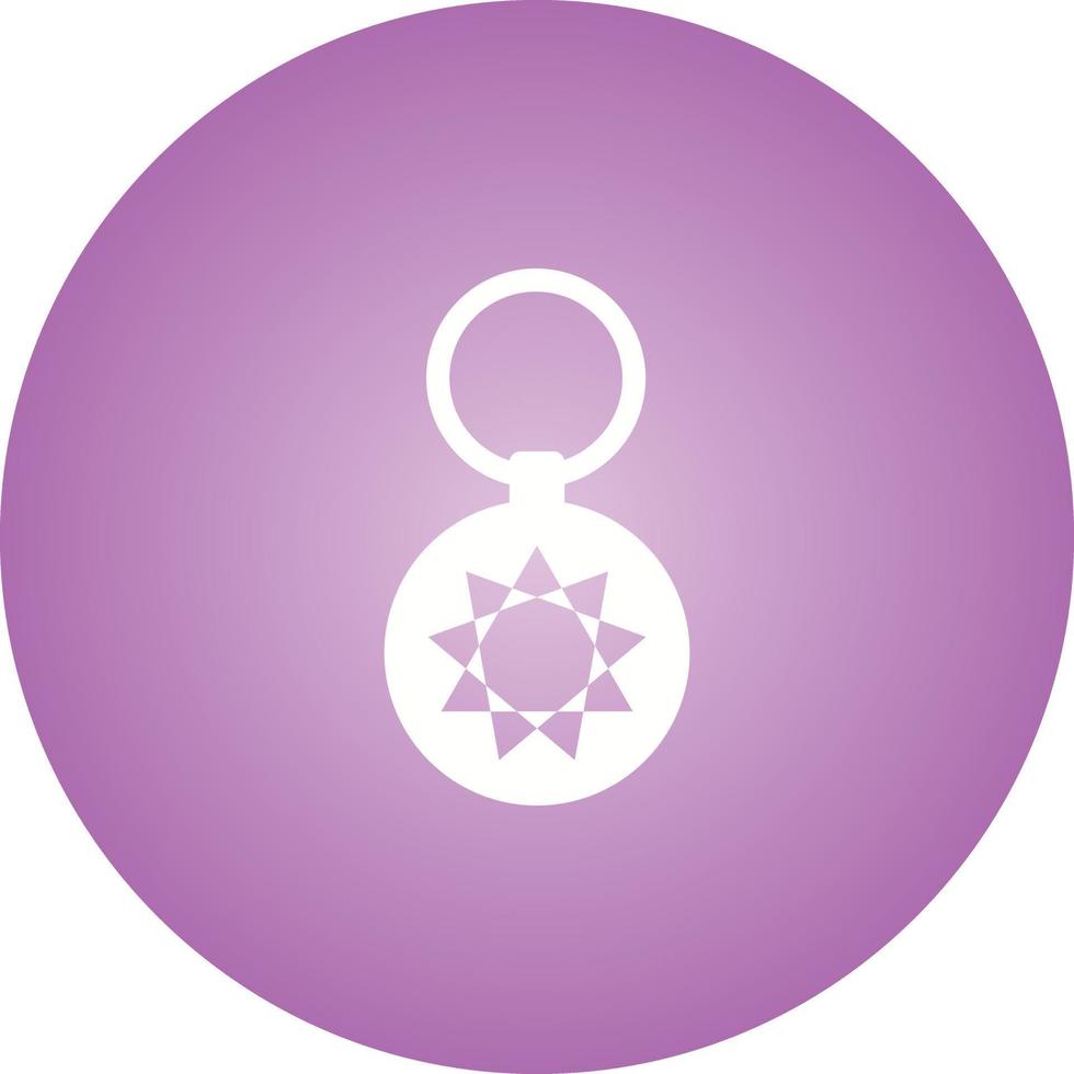 Unique Key Chain Vector Glyph Icon