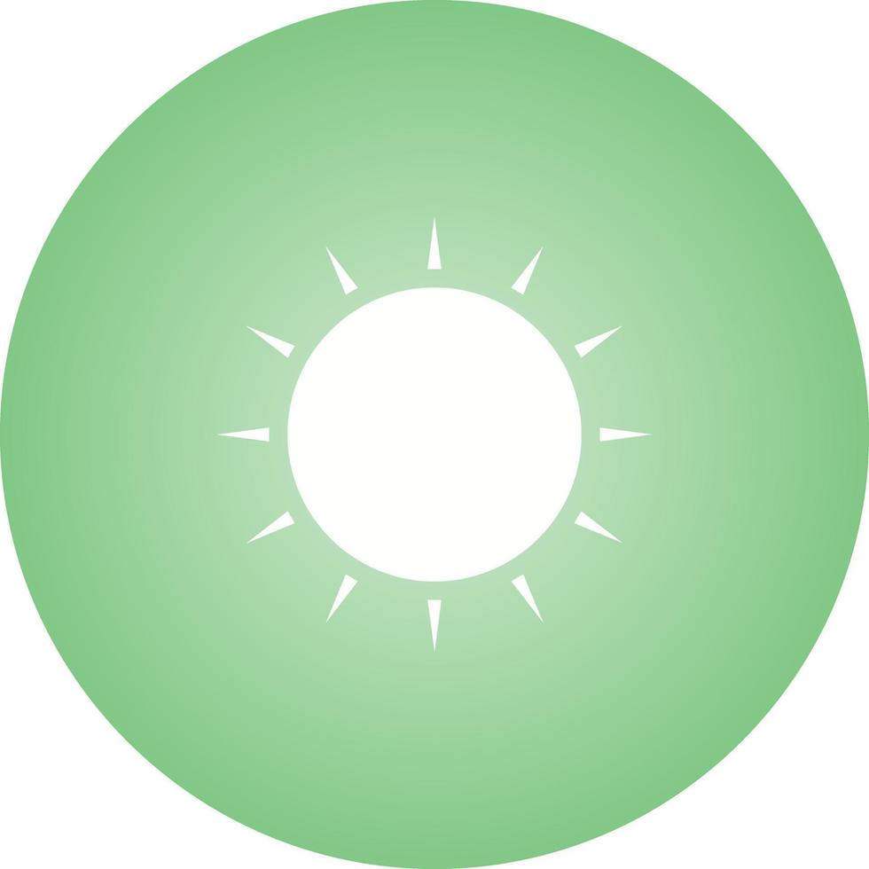 Unique Sun Vector Glyph Icon