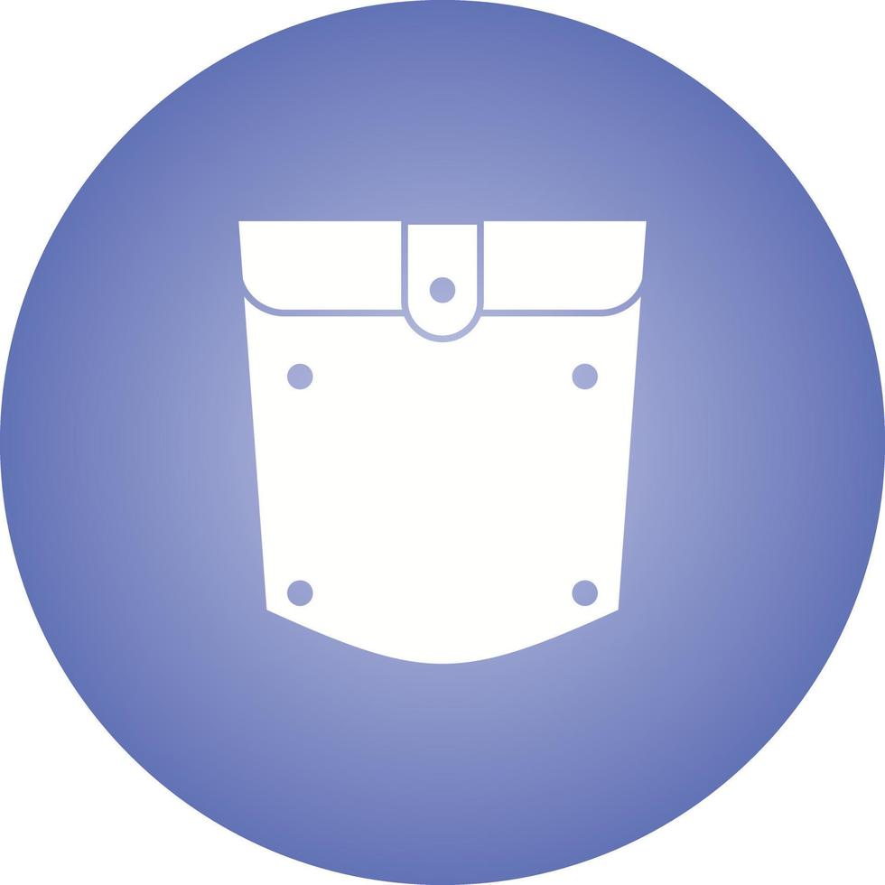 Unique Pocket Square Vector Glyph Icon