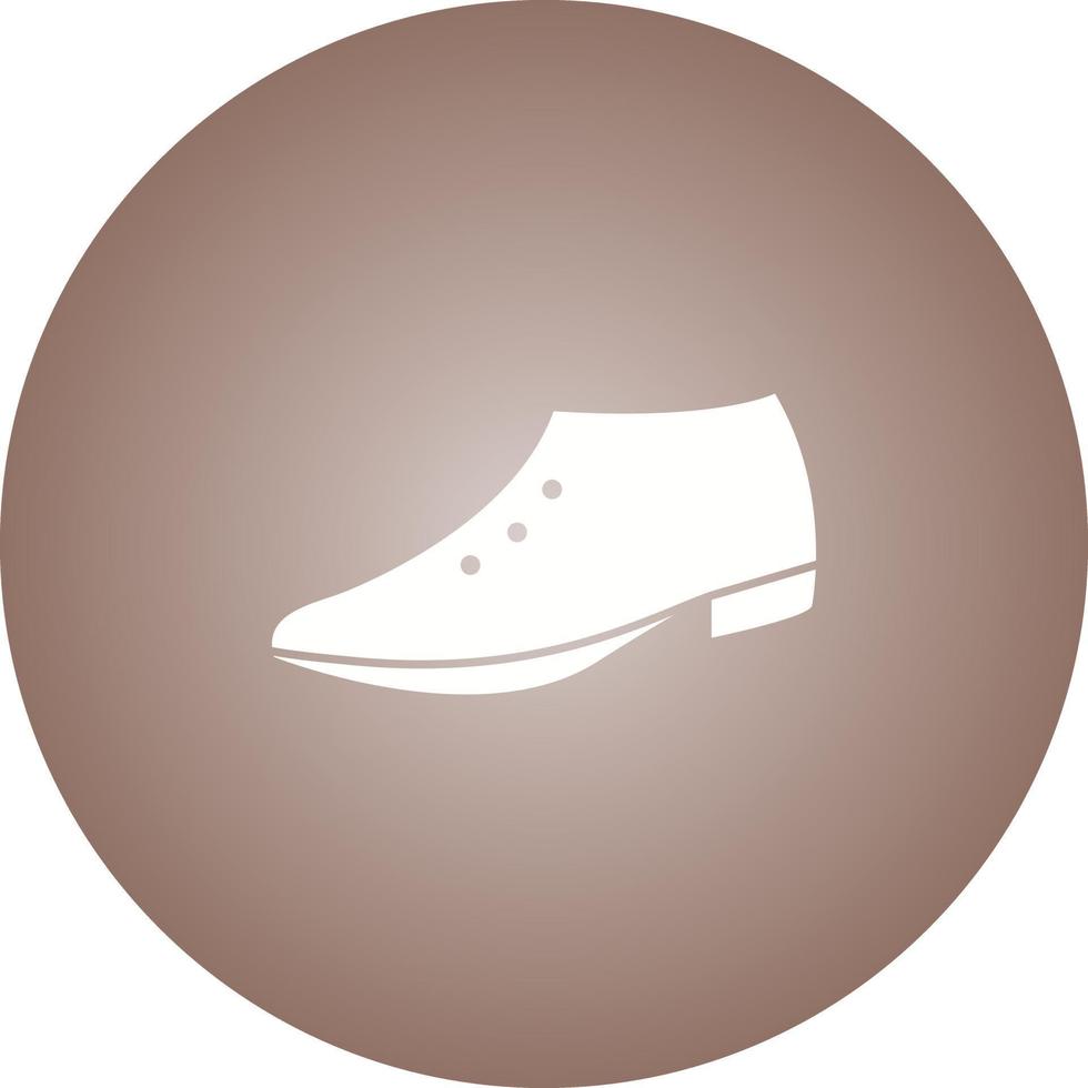 icono de glifo de vector de zapatos formales únicos