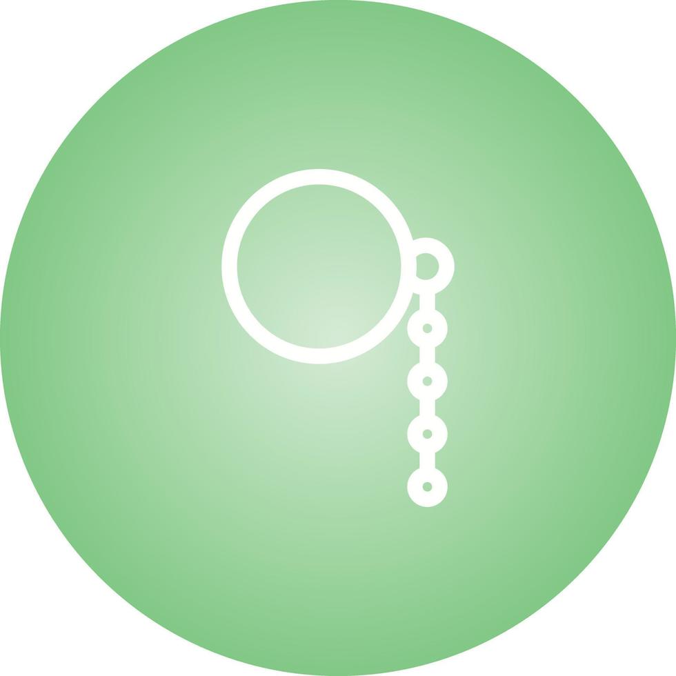 Unique Monocle Vector Line Icon