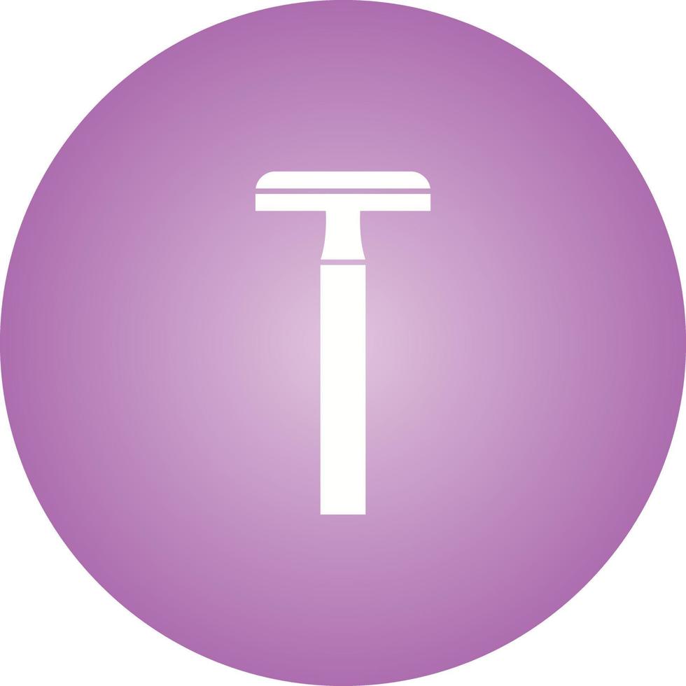 Unique Shaving Blade Vector Glyph Icon
