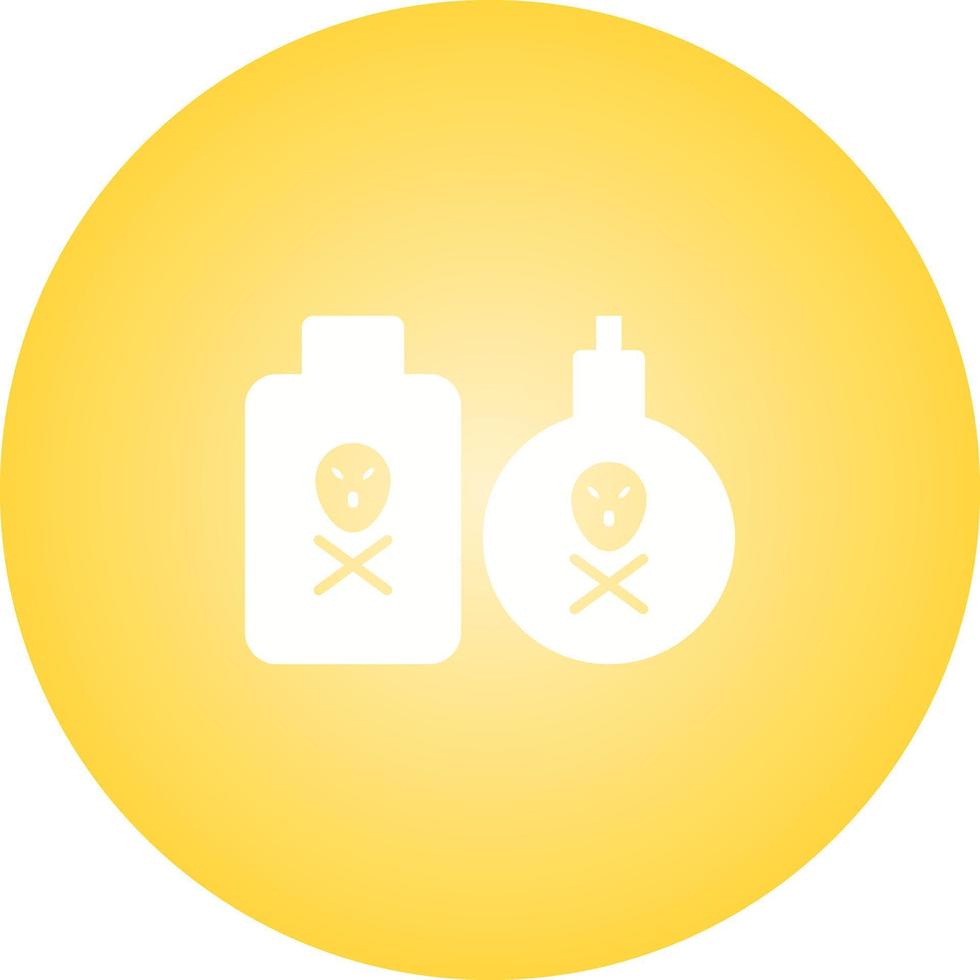 Unique Poisonous Chemical Vector Glyph Icon