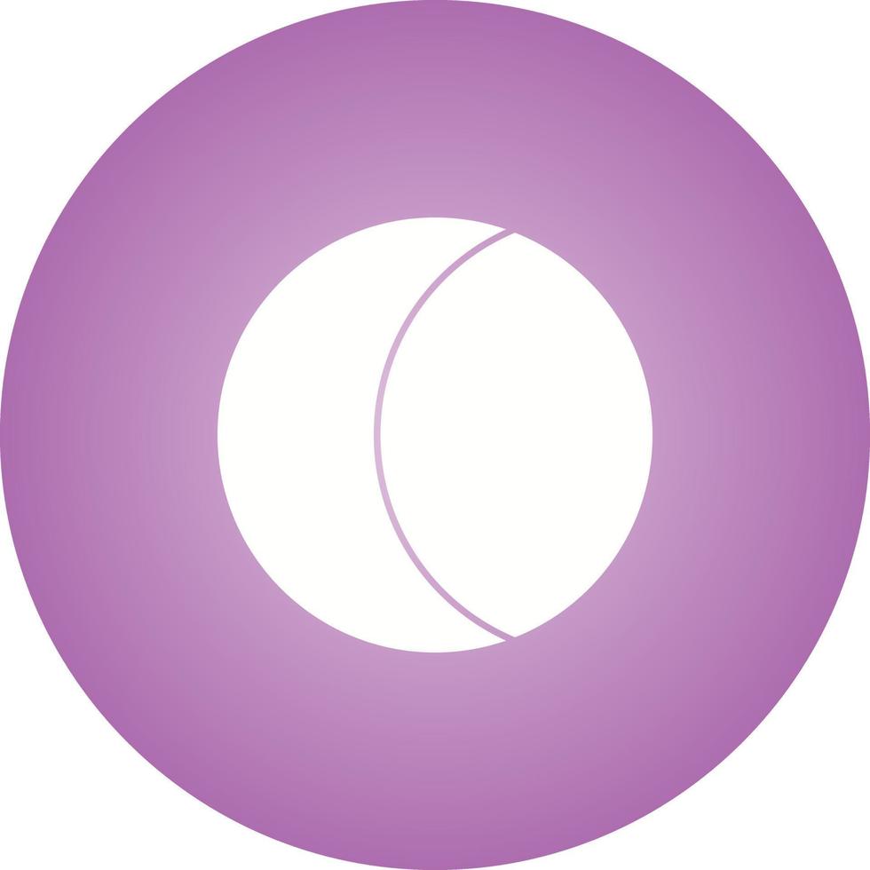 Unique Moon Vector Glyph Icon