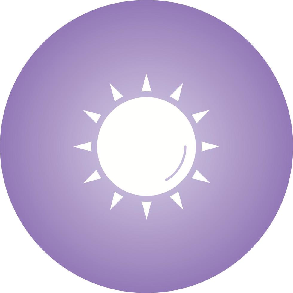 Unique Sun Vector Glyph Icon