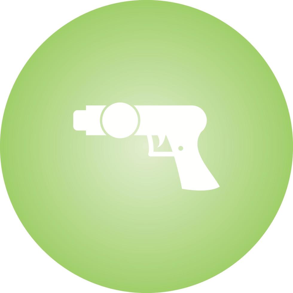 icono de glifo de vector de arma de espacio único