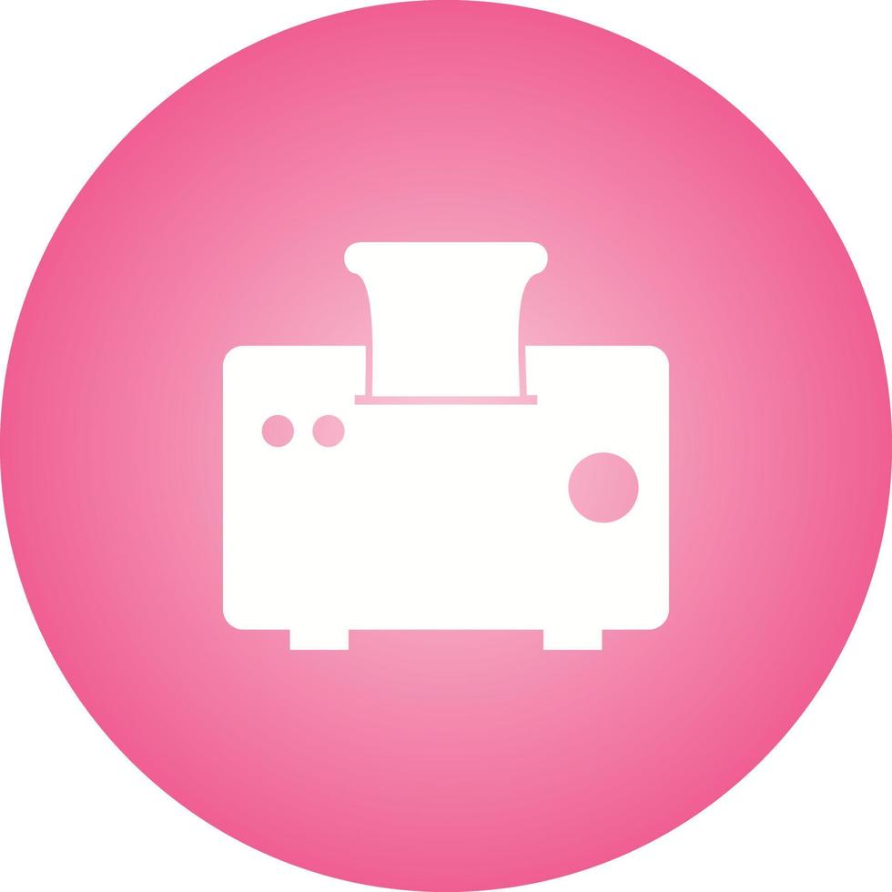 Unique Toaster Vector Glyph Icon