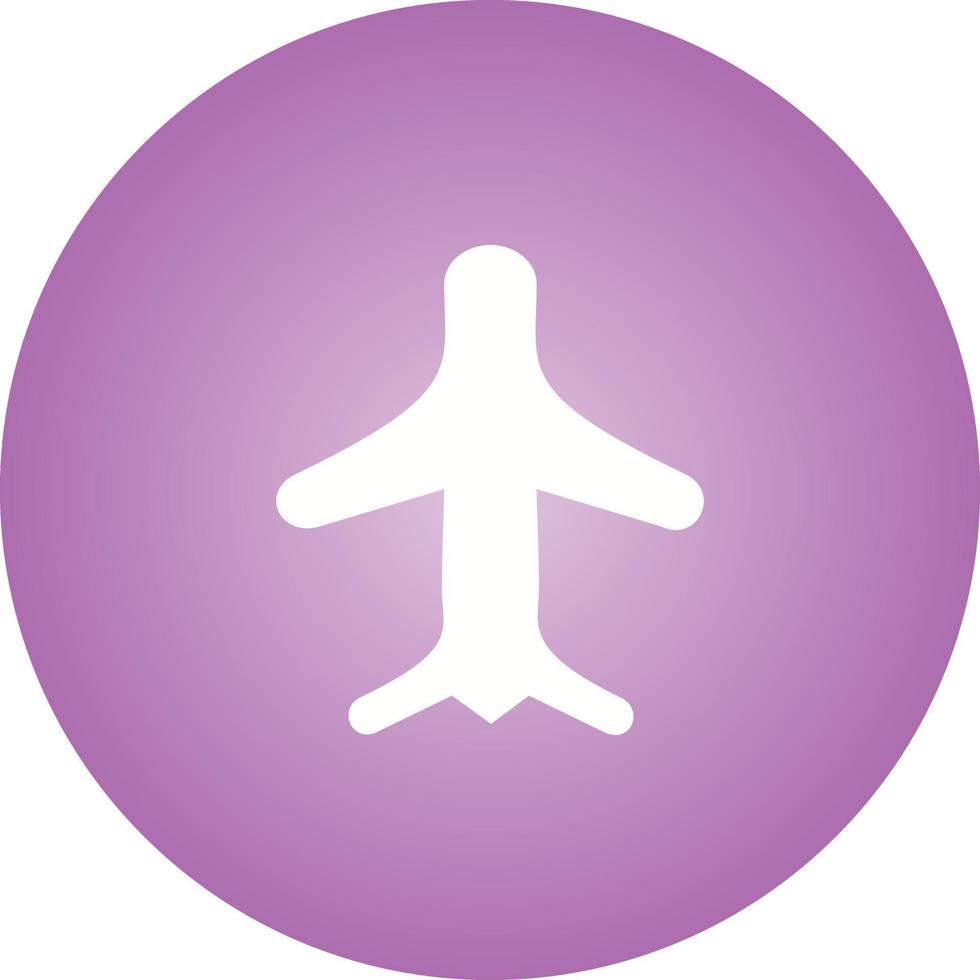 Unique Airplane Mode Vector Glyph Icon