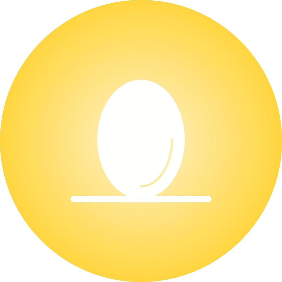 icono de glifo de vector de huevo único