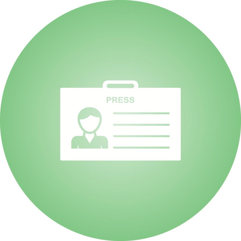 Unique Male ID Vector Glyph Icon