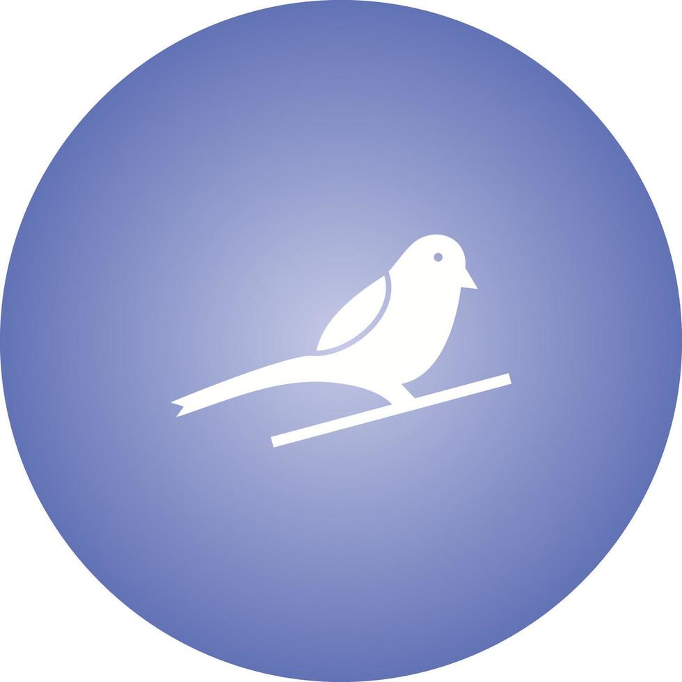 Unique Sparrow Vector Glyph Icon