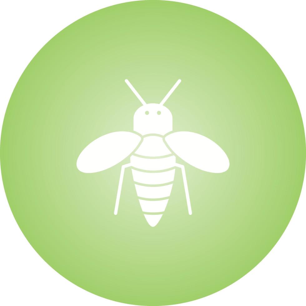 icono de glifo de vector de abeja de miel único