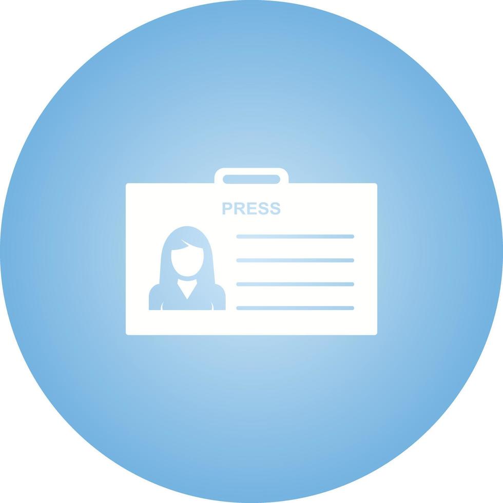 Unique Female ID Vector Glyph Icon