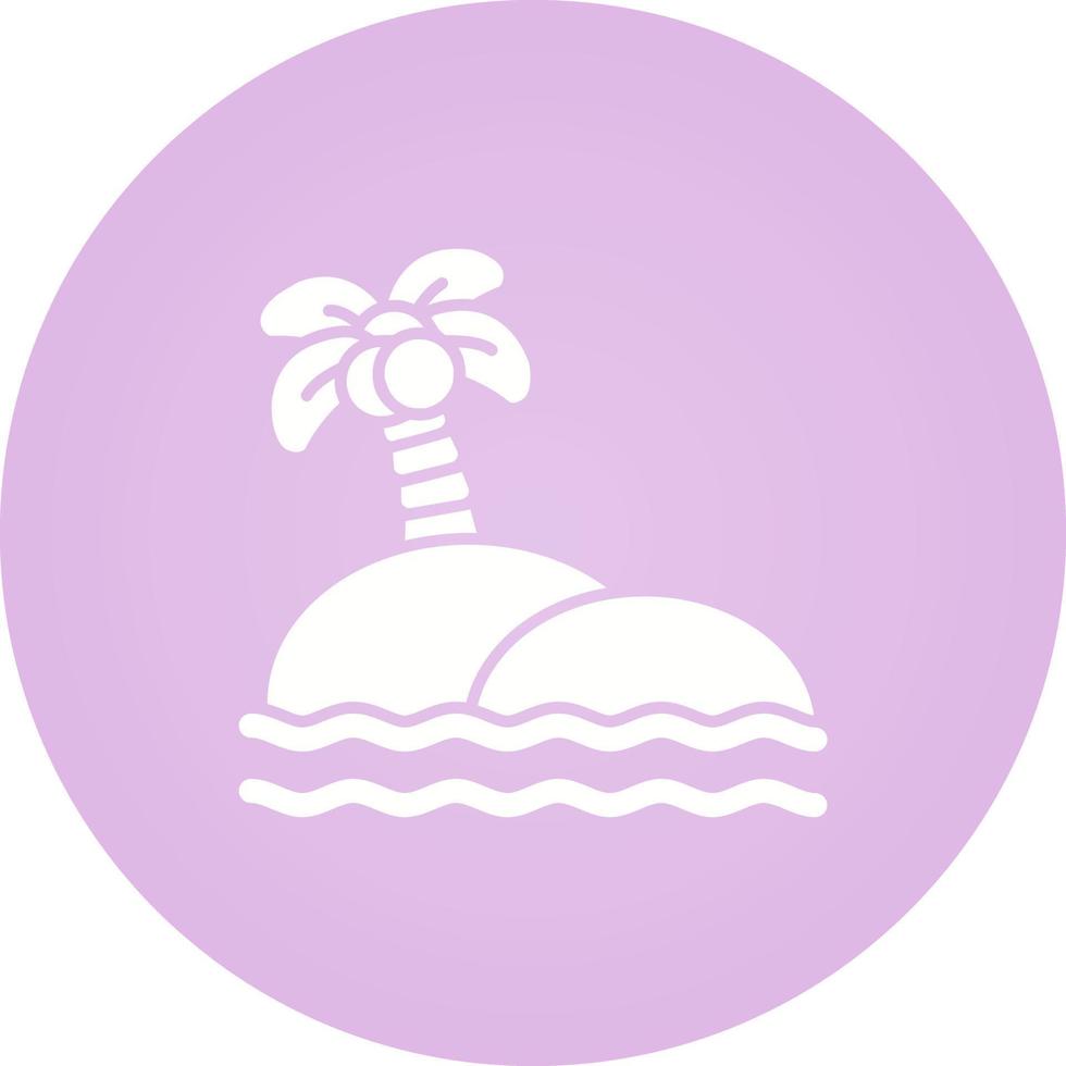 icono de vector de isla