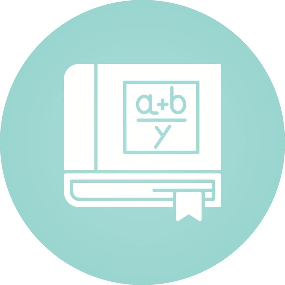 Algebra Book Vector Icon