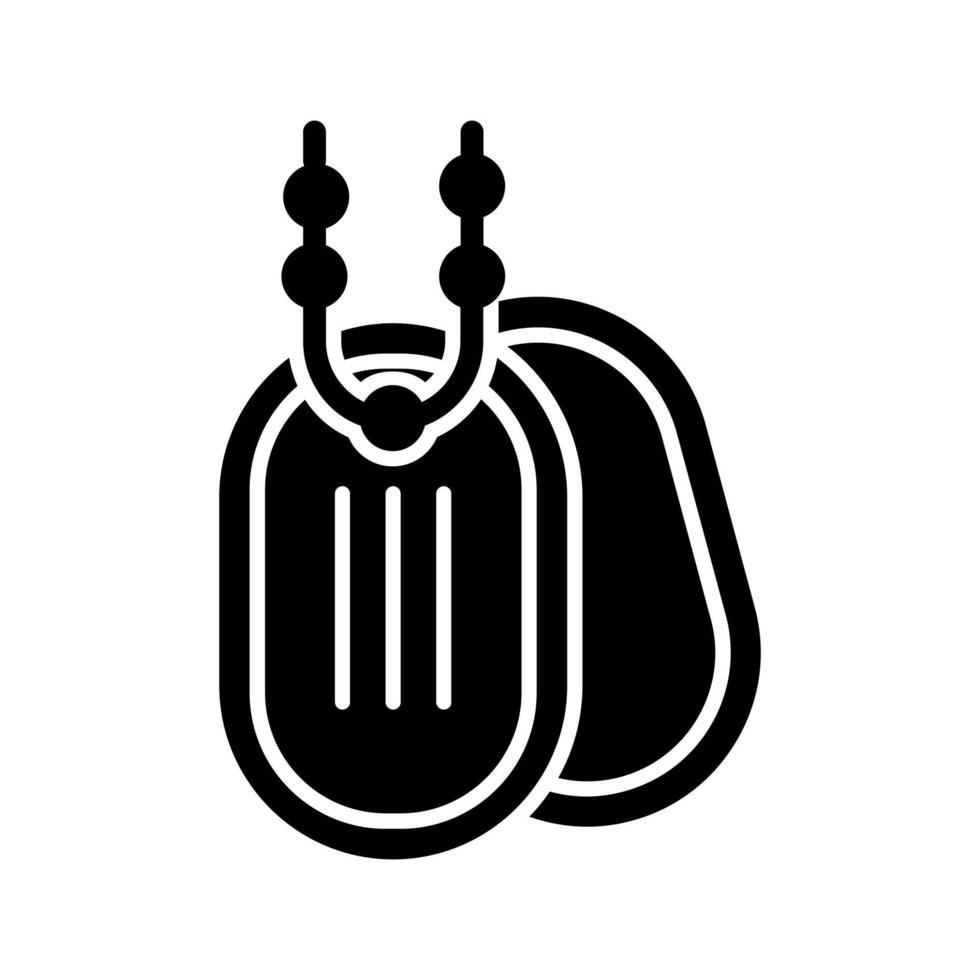 Army Dog Tag Vector Icon