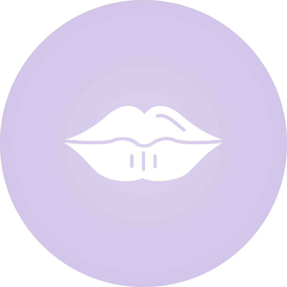 icono de vector de labios