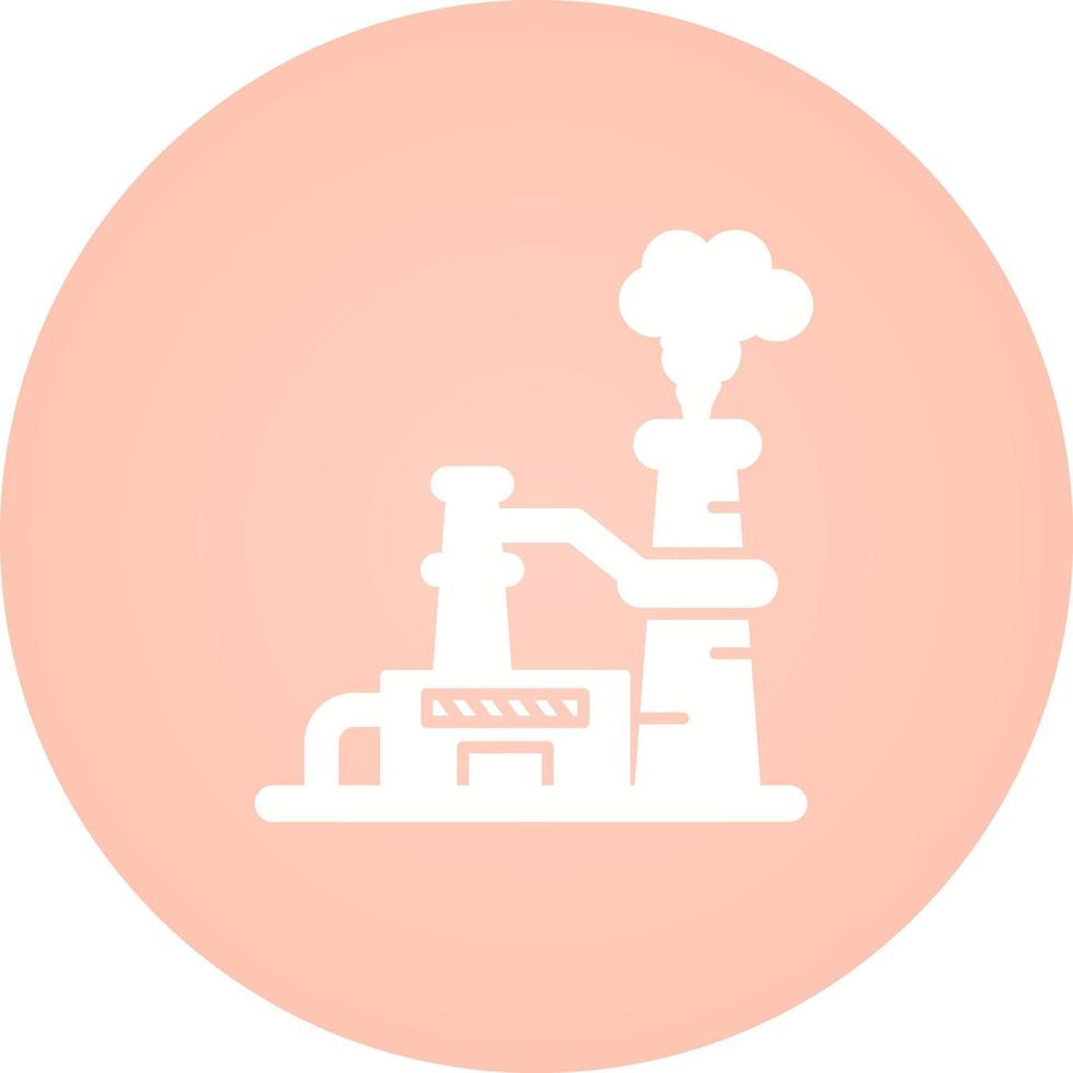 Nuclear Plant Vector Icon