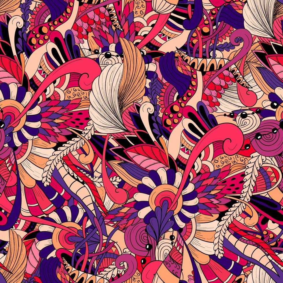 Seamless floral pattern vector