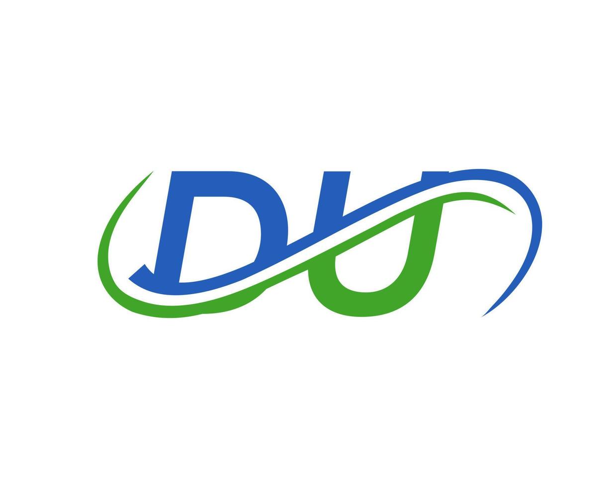 Letter DU Logo Design for Financial, Development, Investment, Real Estate And Management Company Vector Template