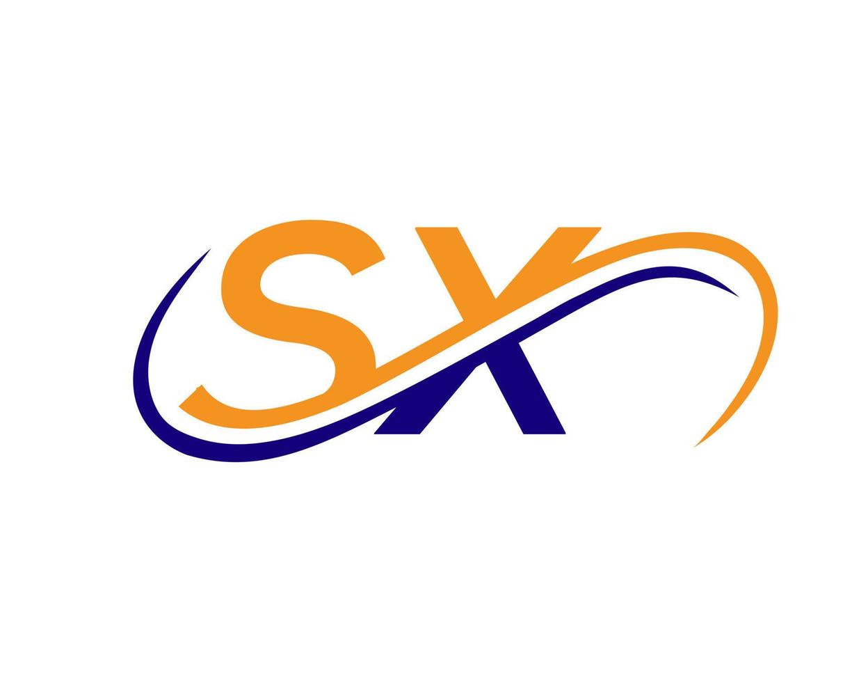 Letter SX logo Design for Financial, Development, Investment, Real Estate And Management Company Vector Template