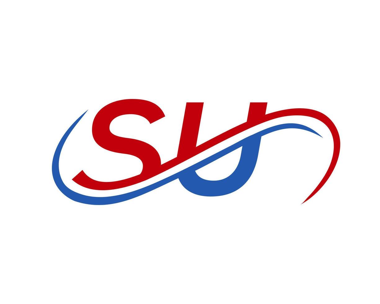 Letter SU logo Design for Financial, Development, Investment, Real Estate And Management Company Vector Template