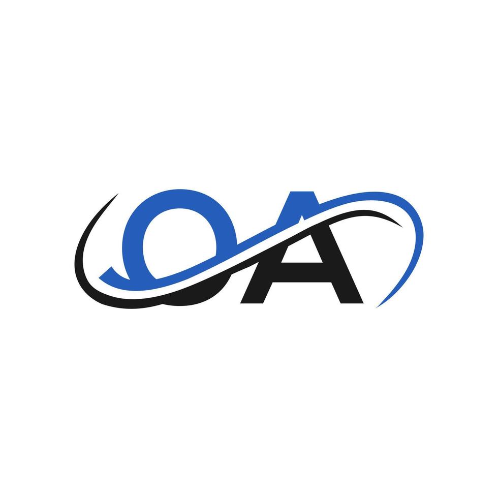 Letter OA logo Design for Financial, Development, Investment, Real