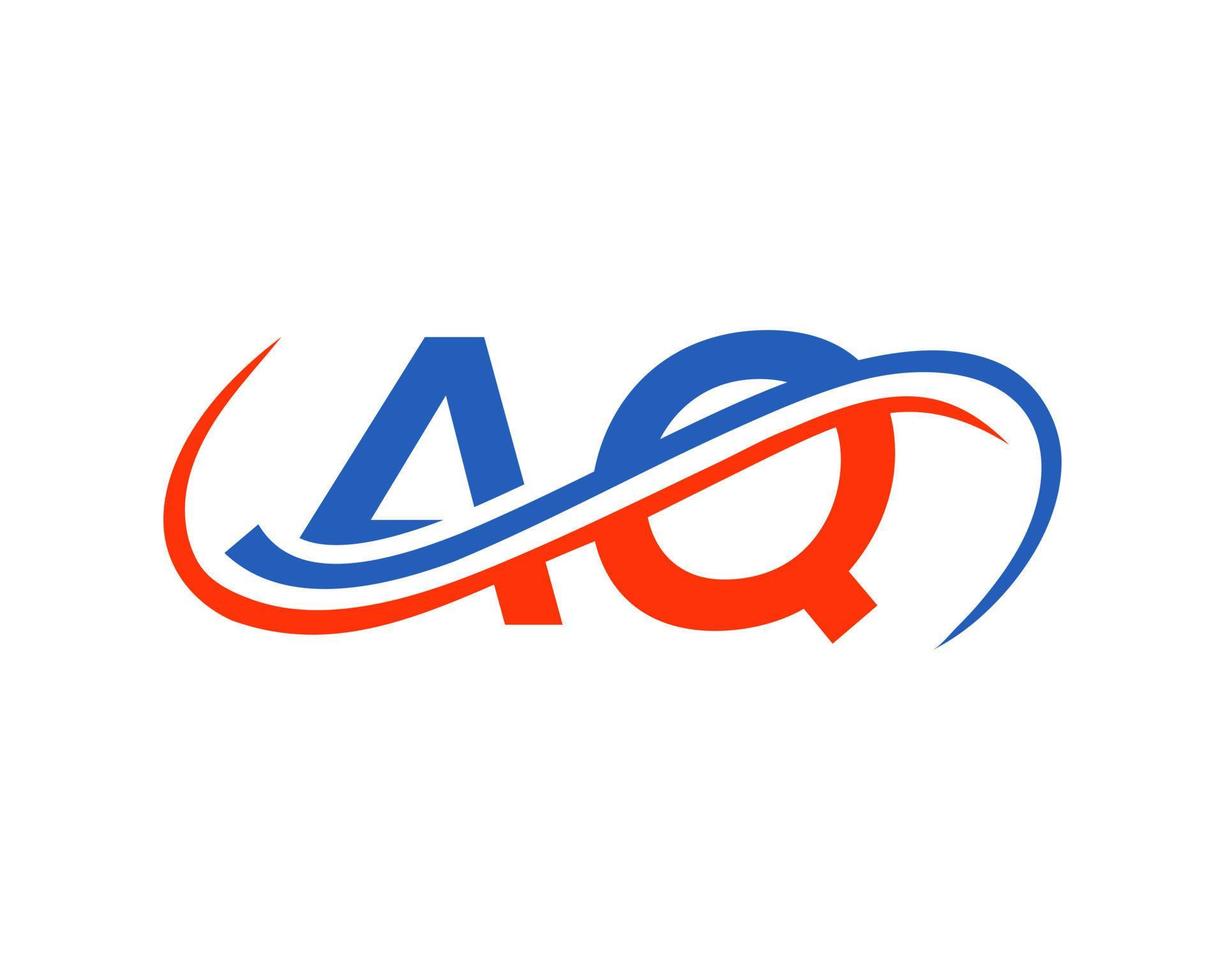 diseño de logotipo de letra aq para plantilla de vector de empresa financiera, de desarrollo, de inversión, inmobiliaria y de gestión