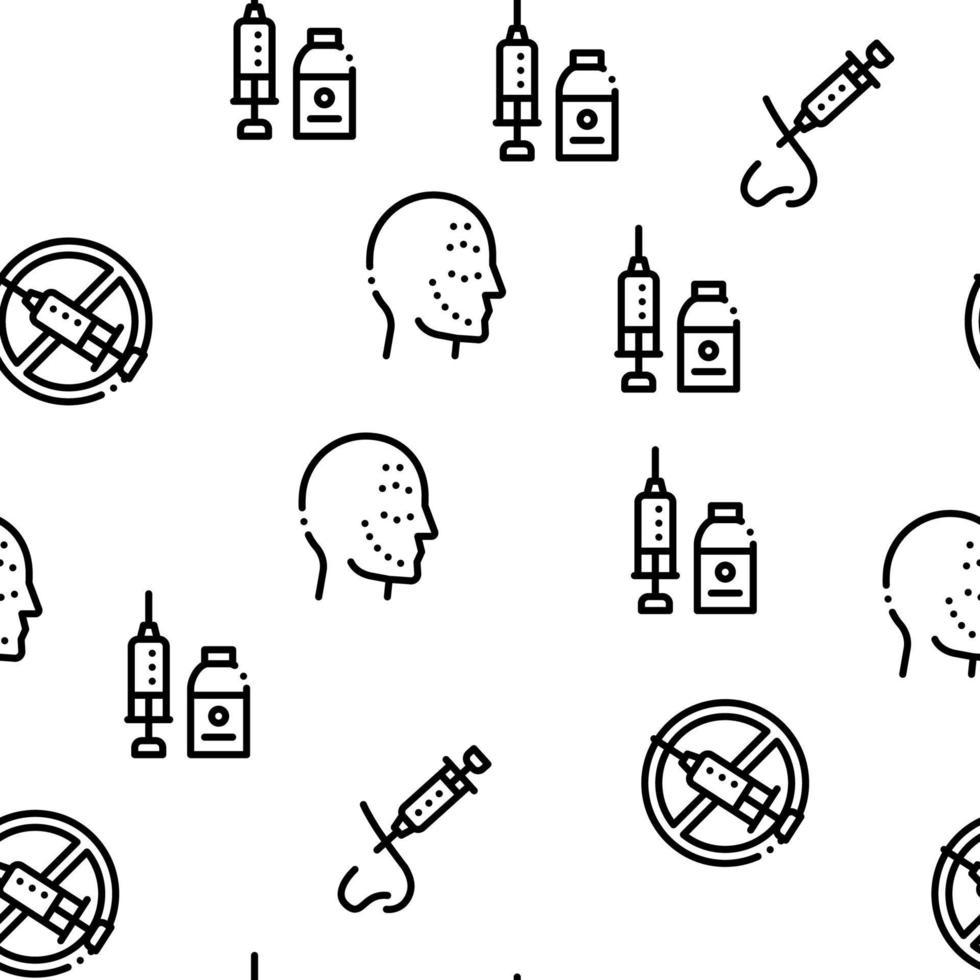Injections Seamless Pattern Vector