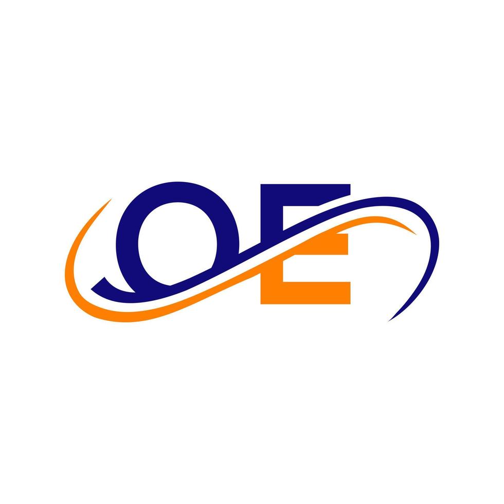 Letter OE logo Design for Financial, Development, Investment, Real Estate And Management Company Vector Template