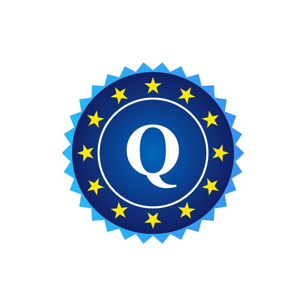 Letter Q Vintage Badge Retro Vector Logo Template Badges, Labels, Emblems, Marks And Design