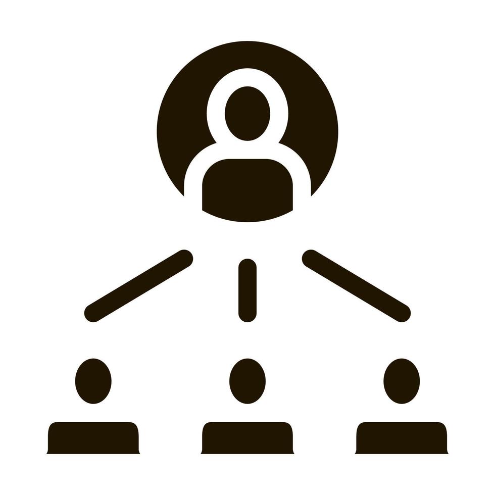 Human Meeting Icon Vector Glyph Illustration