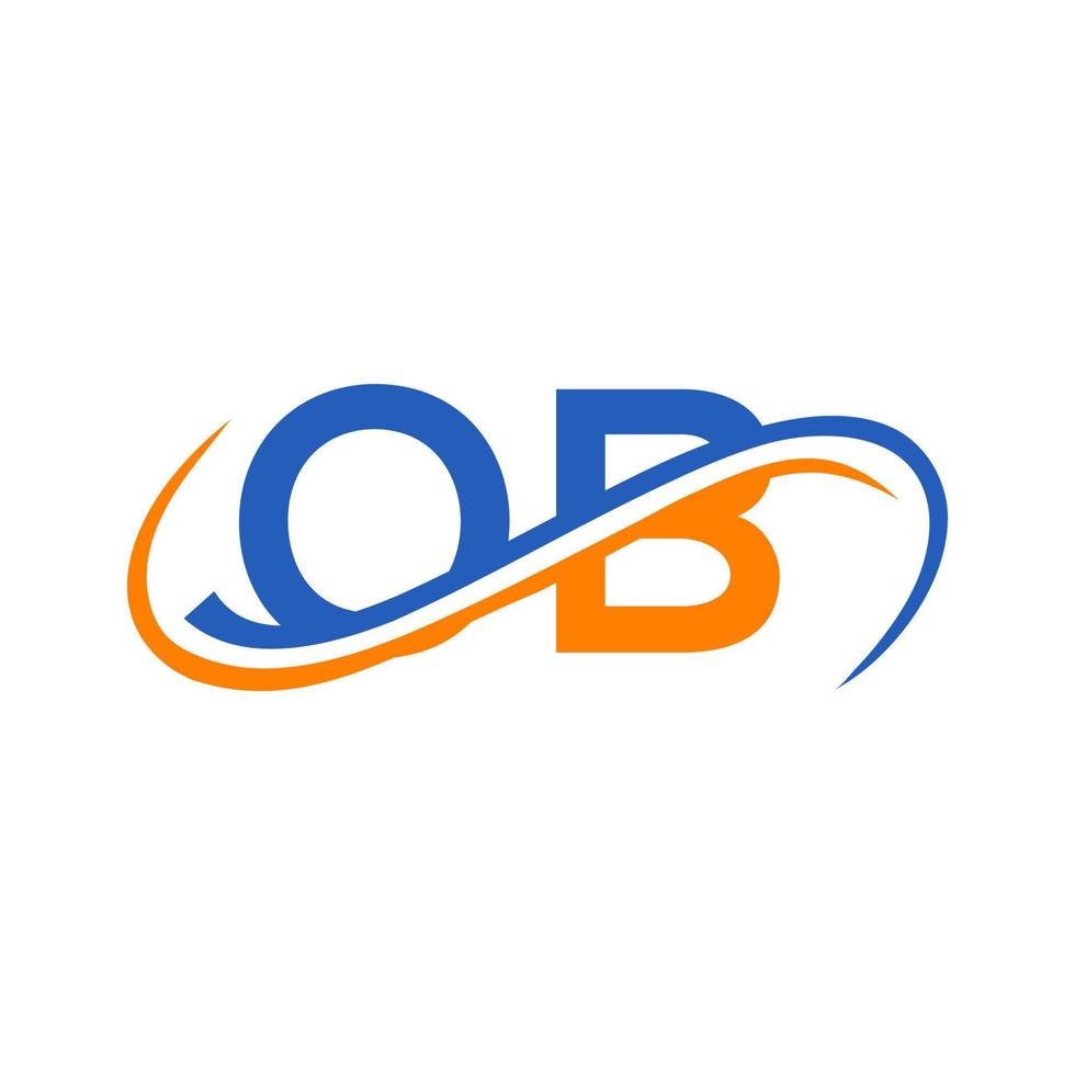 Letter OB logo Design for Financial, Development, Investment, Real
