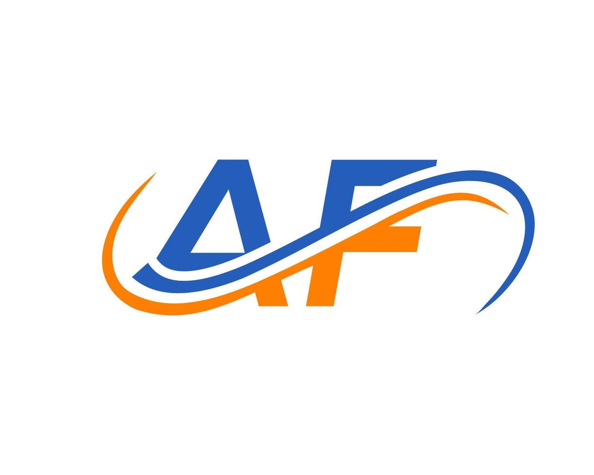 Letter AF Logo Design for Financial, Development, Investment, Real Estate And Management Company Vector Template