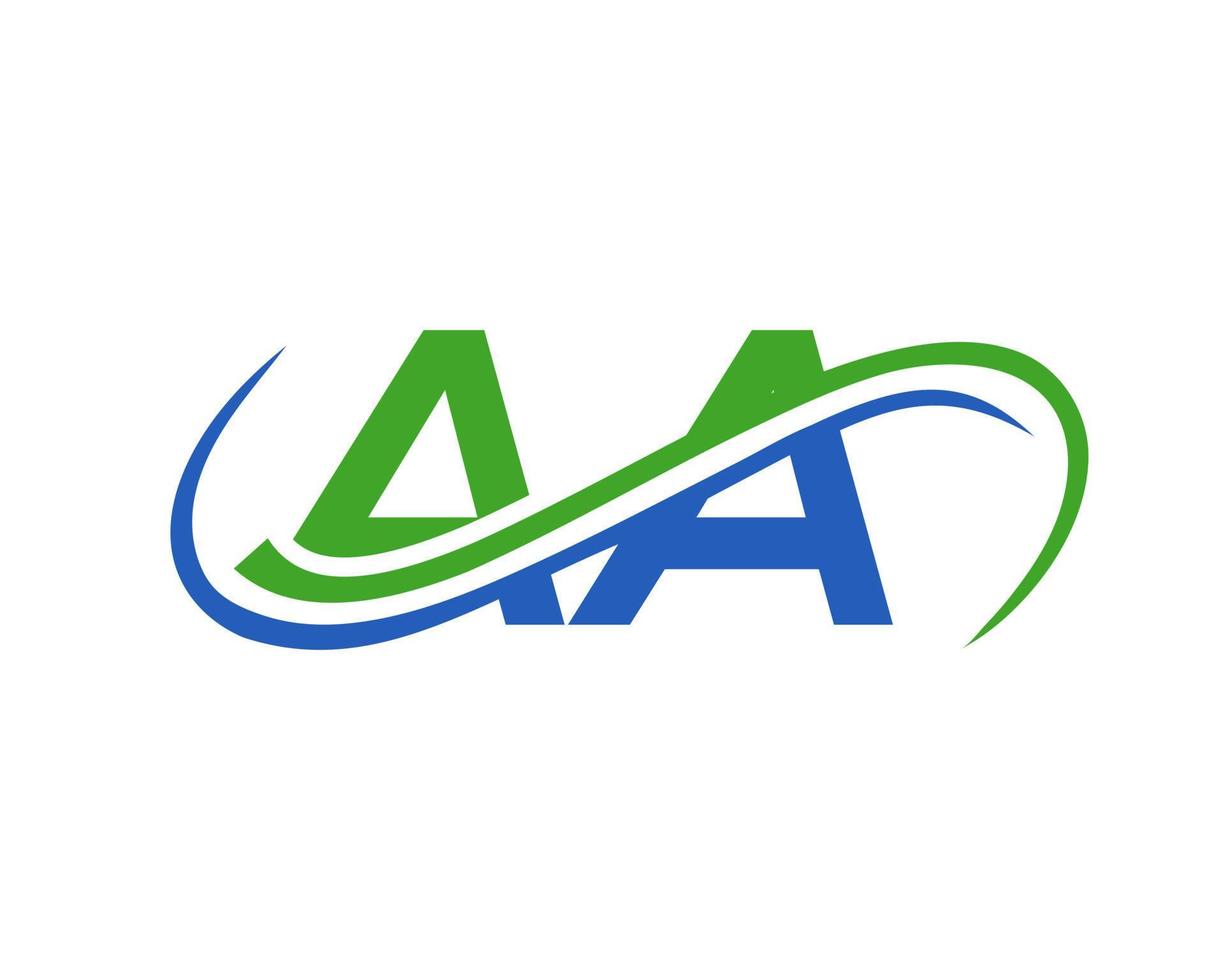 Letter AA Logo Design for Financial, Development, Investment, Real Estate And Management Company Vector Template