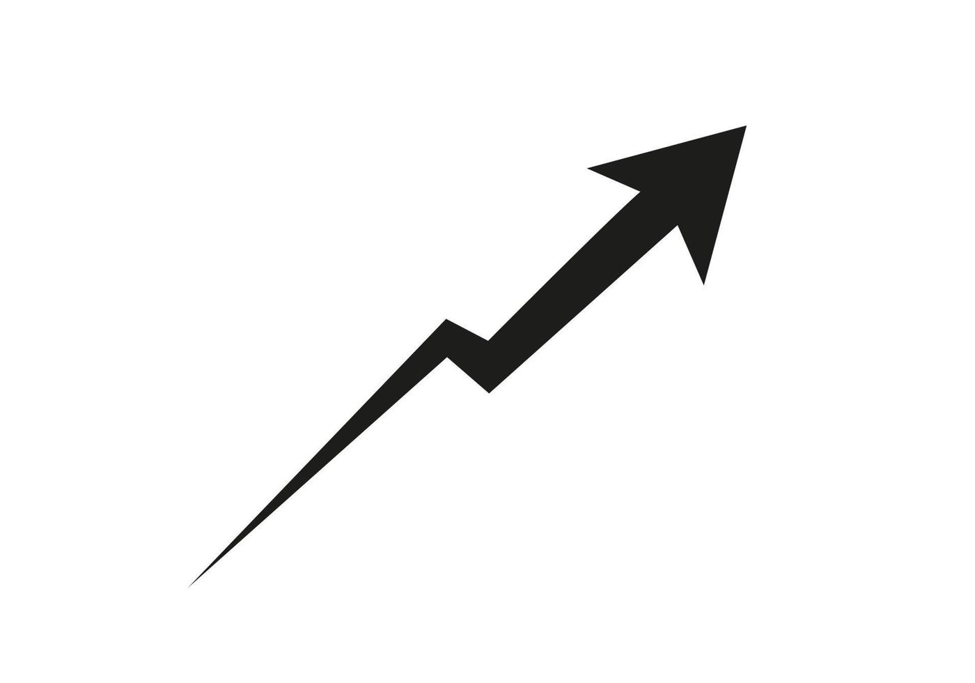 logotipo financiero logotipo de empresa con plantilla de flecha de crecimiento vector